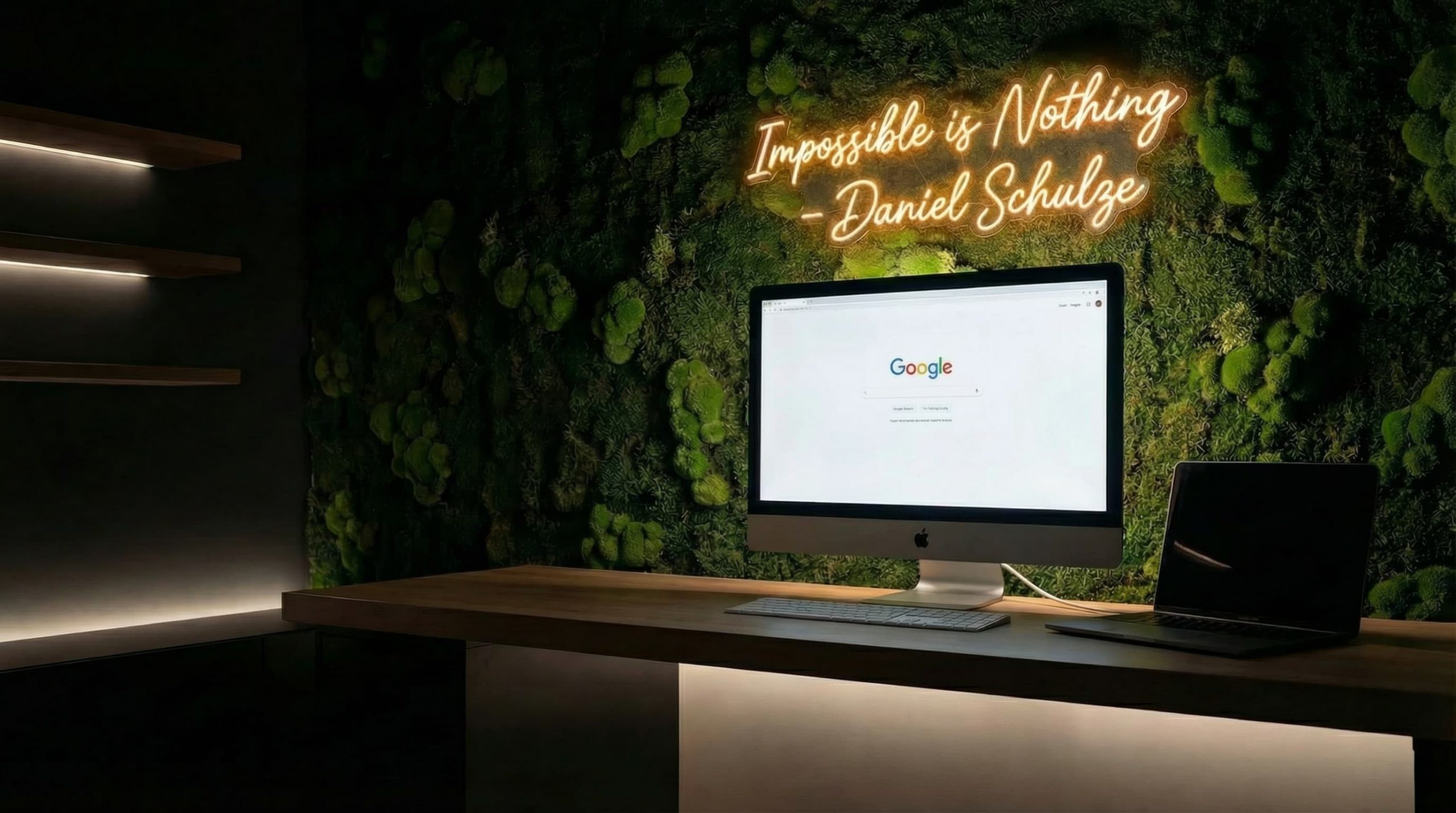 Arbeitsplatz von Daniel Schulze – Content und Marketing Umsetzung